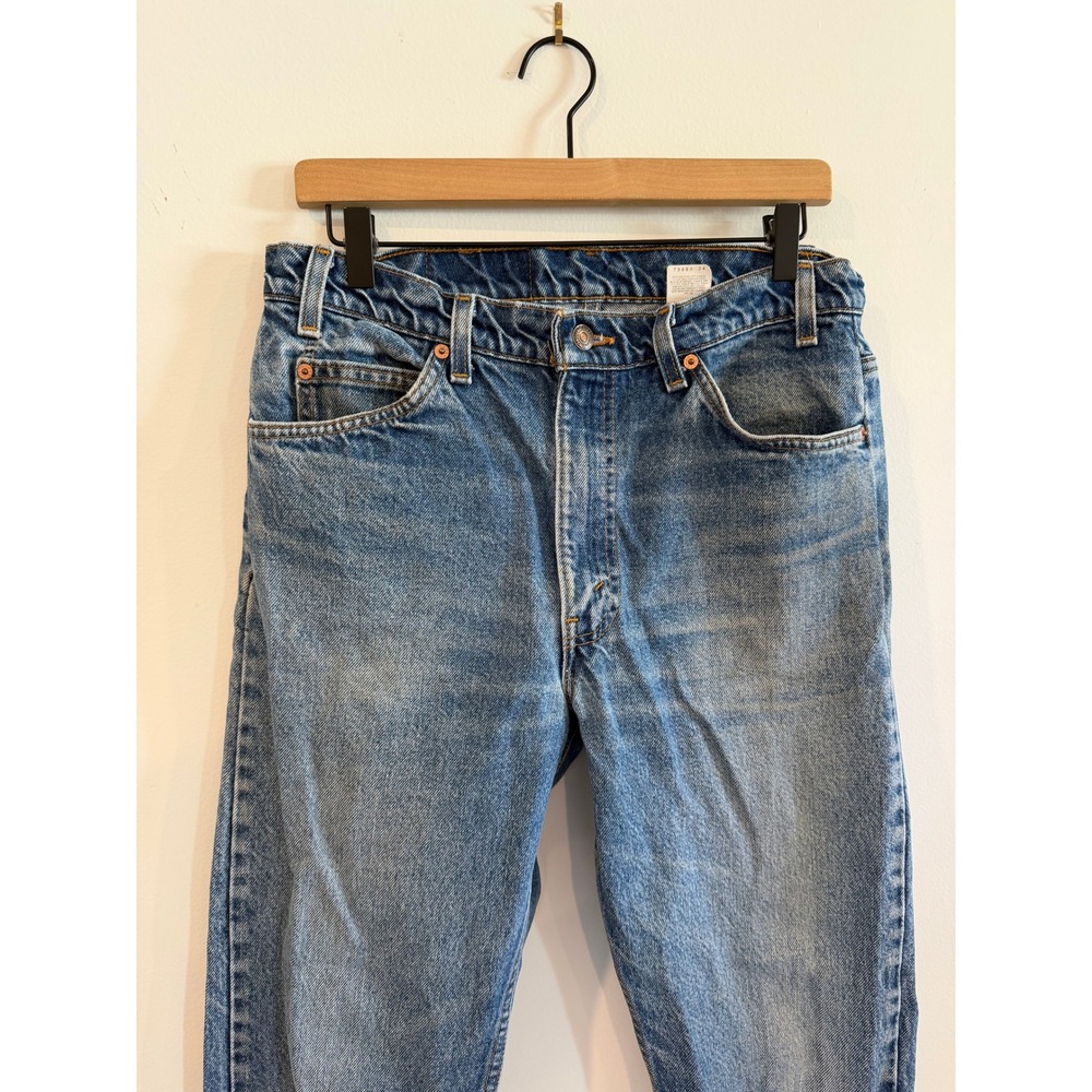 Vintage 90s Levis 505 Orange Tab Jeans Mens 34x31 Made in USA Straight Leg Denim - Picture 2 of 13